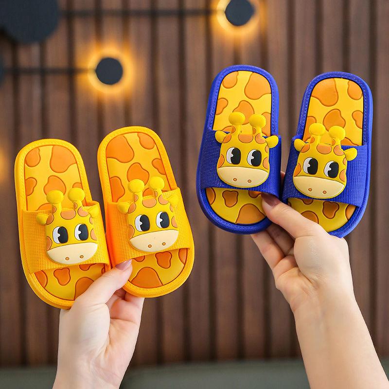 Children's Slippers Summer Boys and Girls Cute Soft-soled Non-slip Comfortable Cartoon Household Slippers