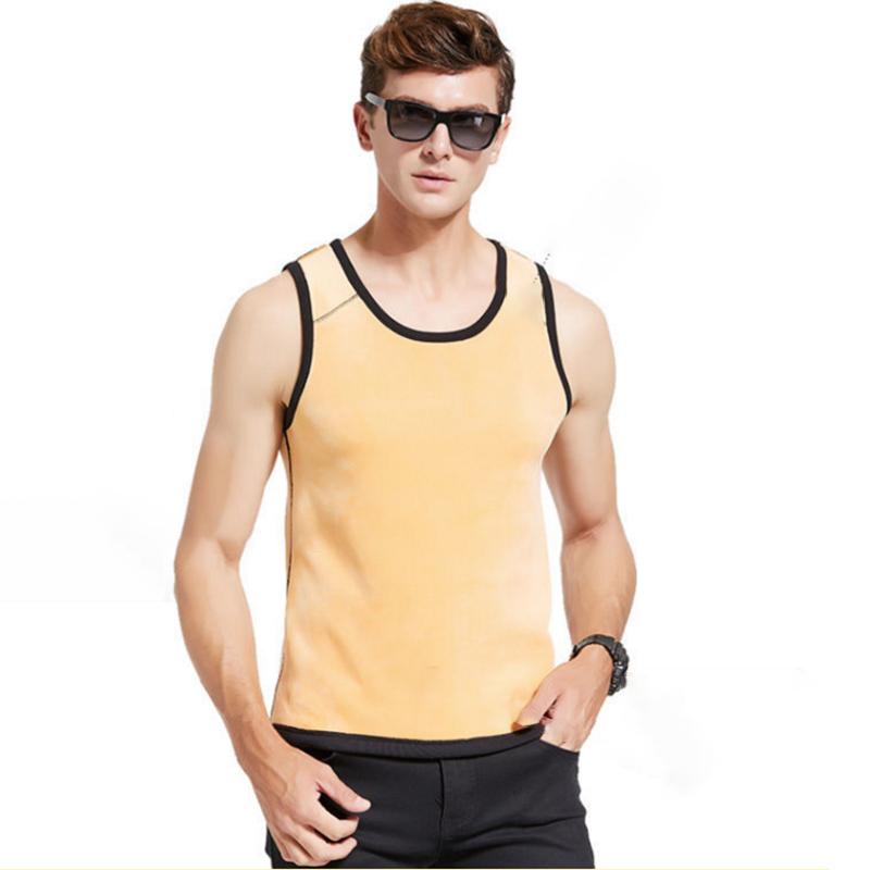 Men Winter Autumn Plus Velvet Thicken Thermal Underwear Tight Vest High Elasticity Wearable Comfortable Versatile Male Pajamas Spring Clothes Warm