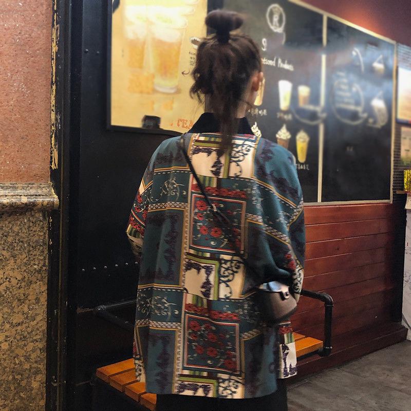 Kimono Cardigan Woman Thin College Streetwear Sunscreen Clothes Kimono Coat