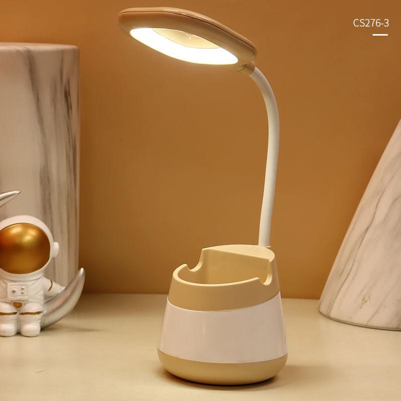 Push-button LED Desk Lamp Learning Light Eye Protection Lamp USB Rechargeable Plug-in Bedroom Bedside Lamp Night Light