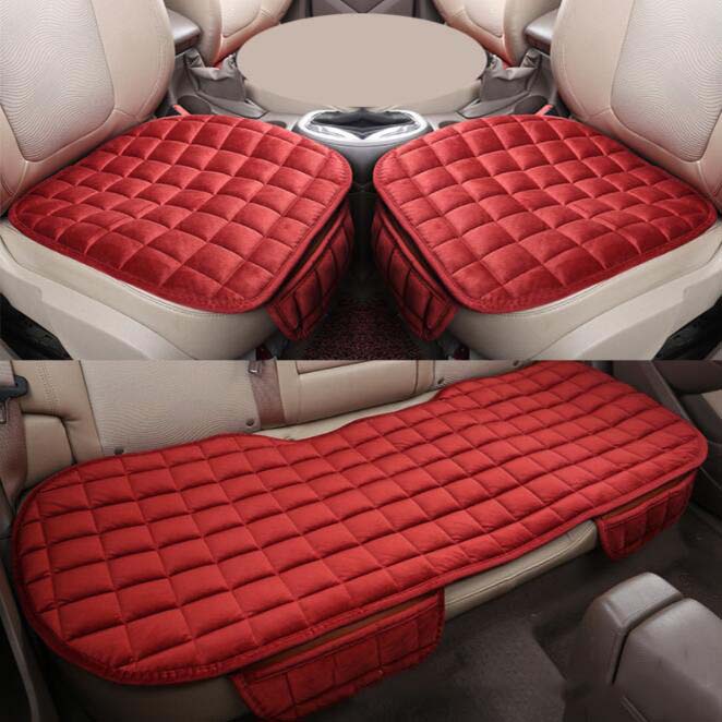 Car Seat Covers Full Set Warm Plush for Winter Auto Chairs Cover Pad Ass Protection Cushion Car Interior Accessories