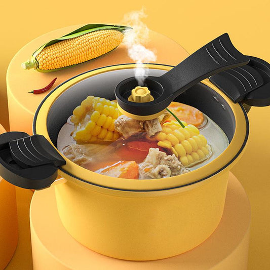 Micro-pressure Cooker Double Ear Pressure Cooker Household Cooking Pot Electric Boiling Pot Multifunctional Pot and Kitchenware