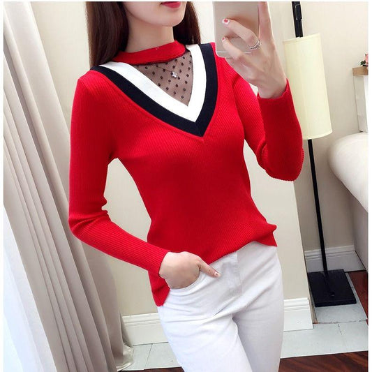 Pullovers Autumn Winter Knitted Sweater Women Vintage Pullover Casual Loose Long Sleeve Tops