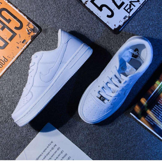 Men's shoes sports shoes high-top wild white couple Reflective women's shoes board shoes low-top