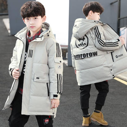 Boys Jackets Winter Down Coat  Boys Outerwear Clothing for Children Warm Coat Boys Hooded Jacket