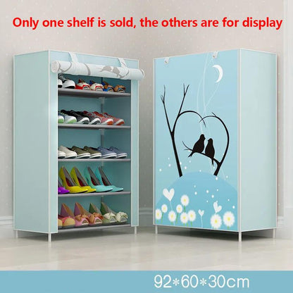 92cm High Stainless Steel Shoe Rack Clothes Rack Modern Storage Cabinet Waterproof Storage Rack Coat Hanger