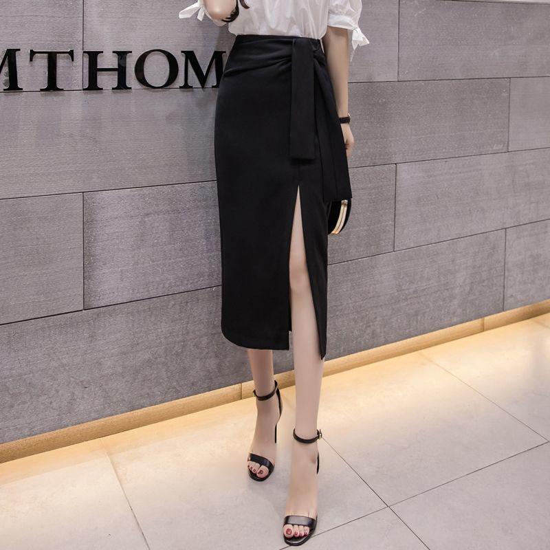 Half-length Skirt Mid-length Hip Skirt Female Summer High-waist Spring Long Skirt One-step Skirt Sexy Slim Hip-length Skirt