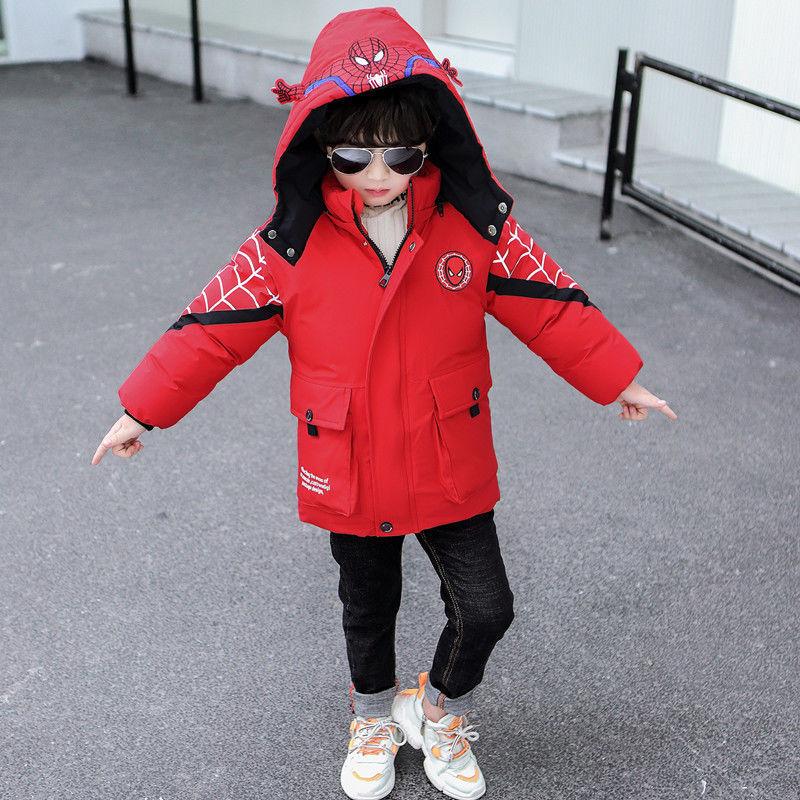 Boys Winter Luminous Padded Jacket Fashion Children's Thick Padded Coat Handsome Padded Jacket