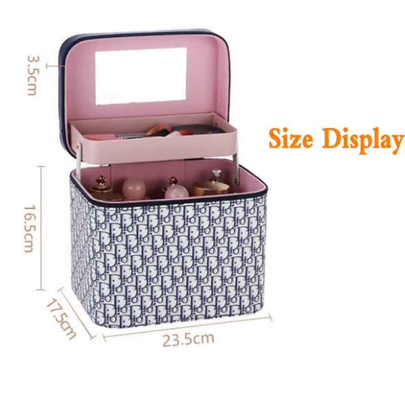 Cosmetic Bag Fashion Multifunctional Portable Cosmetic Storage Box Multi-layer Travel Storage Box