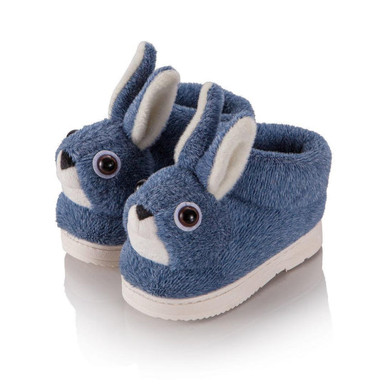 Winter Children's Cotton Slippers Cute Cartoon Thick Warm Shoes Boys and Girls Home Fur Slippers