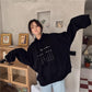 Women's Sweatshirt Wild Large Size Long Sleeve Warm Hooded Tops Autumn Winter Sweater Cotton