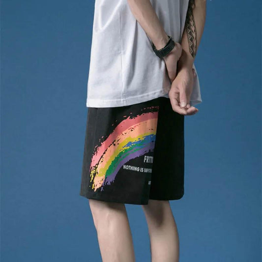 Shorts Men's Spring and Summer Loose Five-point Pants Student Korean Men's Pants Summer Thin Section Beach Sports Casual Men's Pants