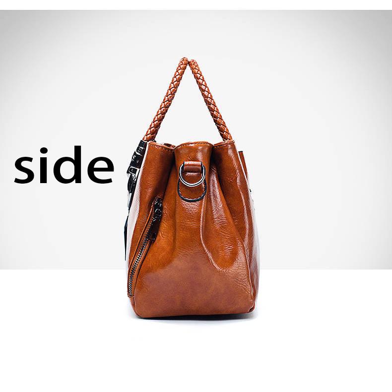 Shoulder Handbag Trendy wild Woman bag Patent leather bag Big capacity European and American style