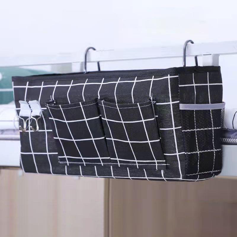 Bedside Hanging Basket Storage Shelf Racks Student Bedroom Upper Bunk Hook Storage Bag Dormitory Hanging Bag Home Organizer Dormitory Bedside Bag