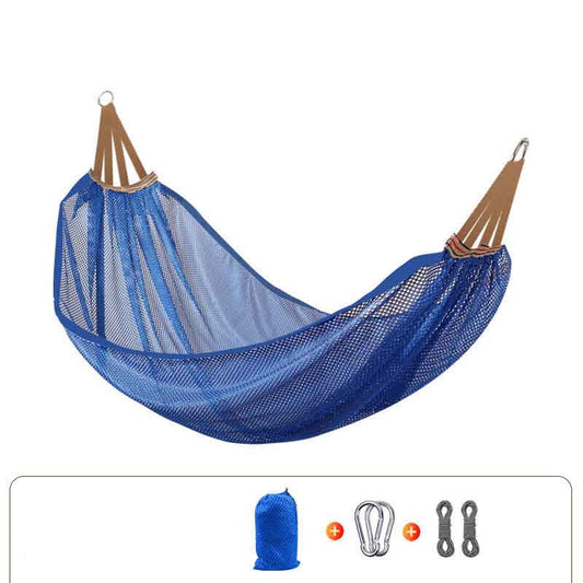 Ice Silk Hammock Outdoor Adult Swing Mesh Indoor and Outdoor Children Sleeping Ice Silk Hanging Chair Single