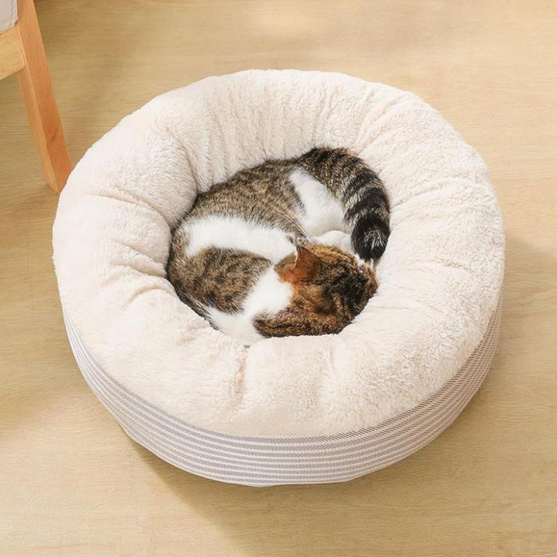 Warm winter cat litter semi-enclosed dogs litter house villa cat bed deep sleep kennel Dog Bed Mat Plush Soft Warm Pets Nest Cushion Sleeping Sofa