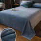 Winter Coral Velvet Sheet Single Piece Plus Velvet Thickening Warm Coral Velvet Crystal Velvet Sheet Bedding Three-piece Set and Two Pillowcases