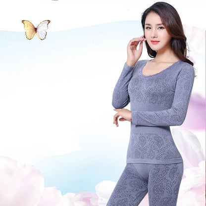 Fashion Breathable Warm Ladies Slim Underwears Sets bottoming Women Winter Thermal Underwears