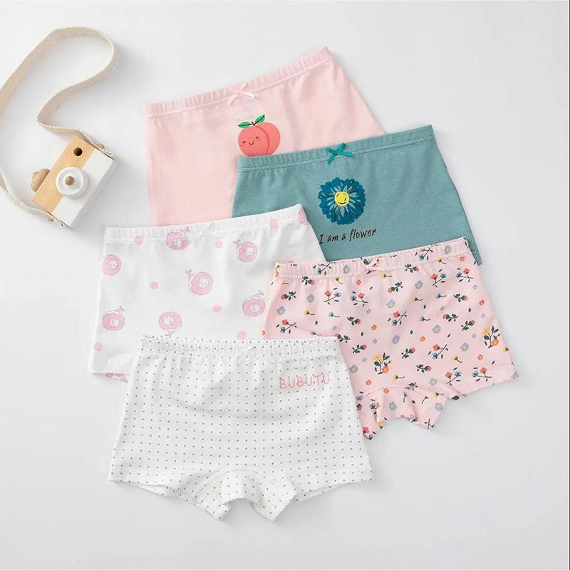 2021Girl Underwear Teenage Underpants Young Girl Briefs Letter Printed Girl Panties Girl Cotton Panties Kids Underwear