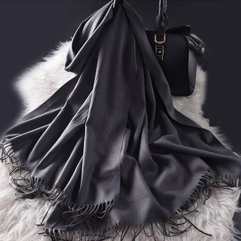 Women Scarf Women Autumn Winter Shawl Scarf Cashmere Scarves Solid Lady Wraps