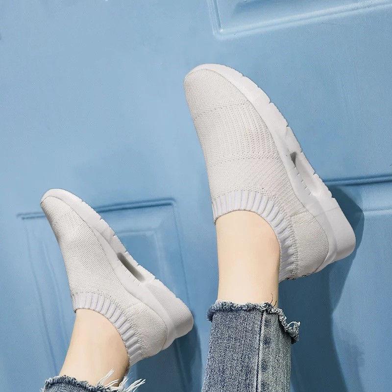 New Socks Shoes Women's Casual Platform Women's Shoes 2019 New Flat Bottom Sports Shoes