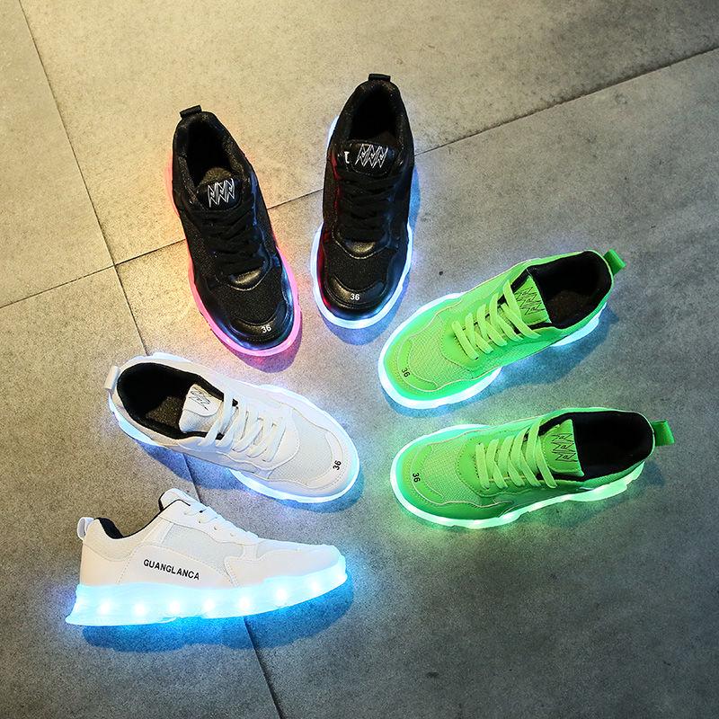 Unisex Led Shoes Fashion Couple Led Luminous Sneakers Zapatos Hombre Led Light Shoe Kids Boy Girl Glowing Shoe