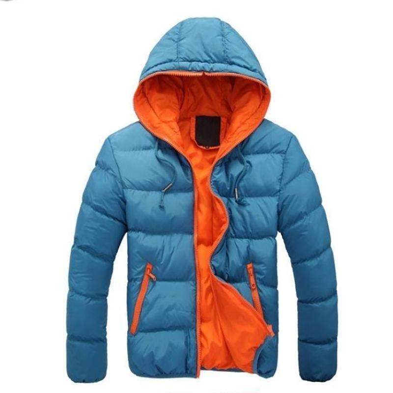 Men's Feather-padded Jacket Lightweight Casual Men's Jacket Autumn and Winter Youth Hooded Jacket