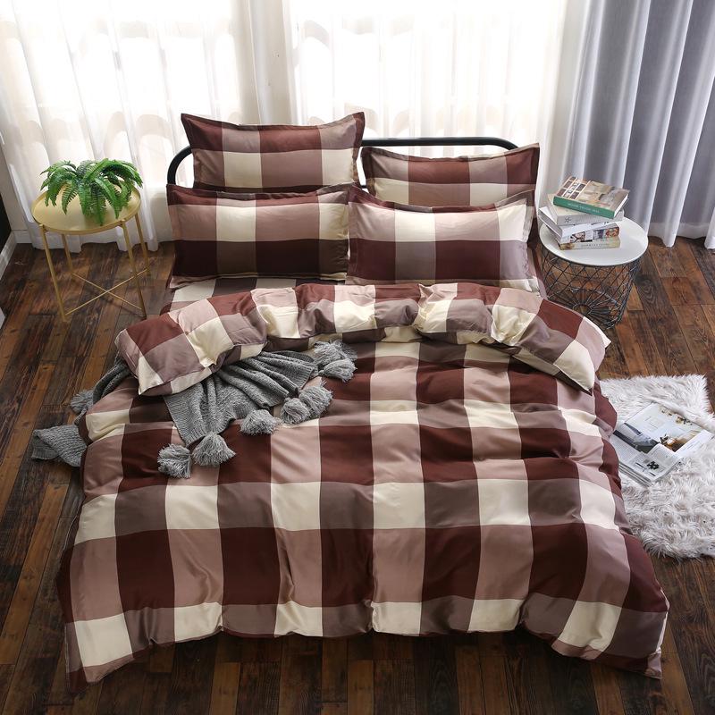 Home Textile Autumn Dark-color Flower Series Bed Linens 4pcs Bedding Sets Bed Set