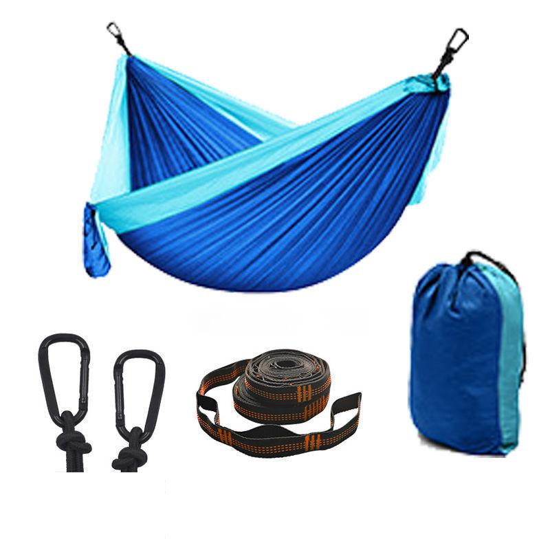 Single Double Hammock Outdoor Sleeping Adult Swing Parachute Cloth Portable Camping Supplies Outdoor Camping Hammock