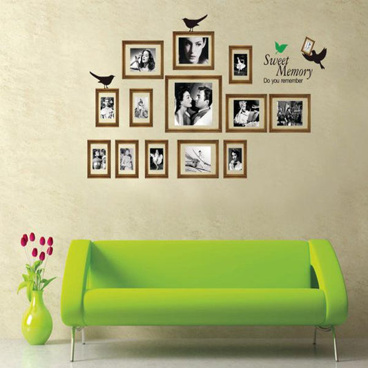 Living room sofa background bedroom photo wall photo frame wall sticker sweet memory vintage