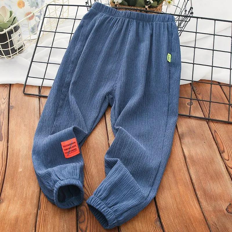 Boys' Summer Pants Children's Casual Sports Pants Thin Air-conditioned Pants Boys' Summer Trousers