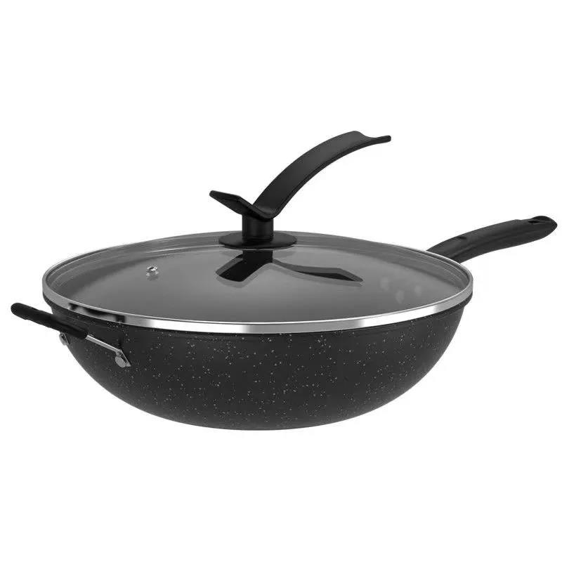 Maifan Stone Wok Non-stick Pan Household Cooking Pot Multi-function Induction Cooker Pan Gas Gas Stove Universal