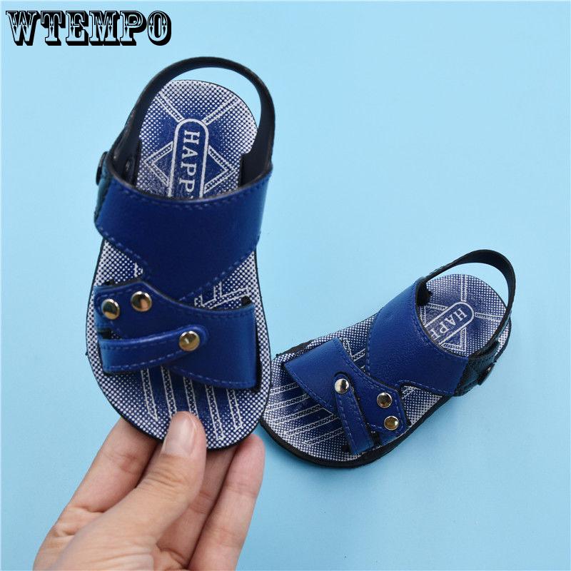 Pair of Shoes Baby Boys Sandals Shoes Leather Sandals Summer Children's Shoes Beach Shoes