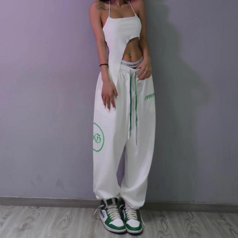 Red Sweatpants Female Hip-hop Loose-fitting Harem Pants Jazz Hip-hop High-waist All-match Casual Pants Trend