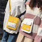 Small Bag Slanting Female Fashion colorful Shoulder Bag Canvas bag Phone Coin Wallet