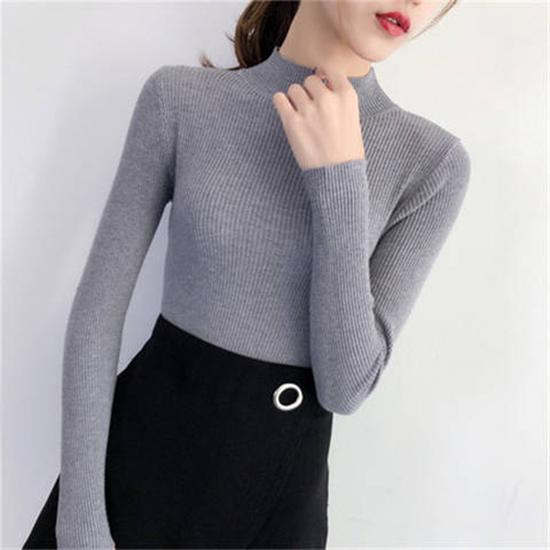 Women Sweater Winter Warm Long Sleeve Sweater Casual Slim Knitted Pullovers Women Knitting Sweater