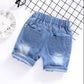 Boy's Shorts Summer Children's Jeans Five-point Pants Middle and Small Children's Casual Pants Handsome Baby Shorts