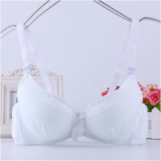 Underwear Women's Summer Thin Girls' Bras Have Steel Rings and Small Chests During The Development Period Underwear Is Light and Breathable