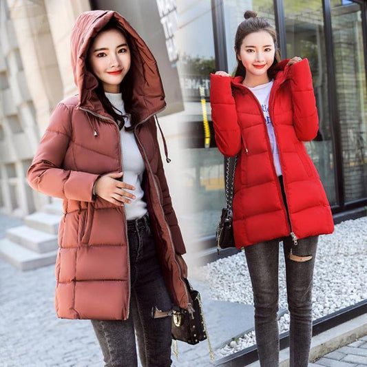 Fashion Large size Down Winter Woman's Cotton clothing Woman's Winter Long Sleeve Warm Jacket