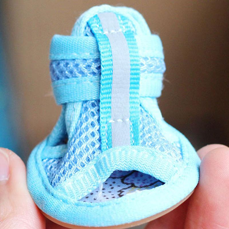 Breathable Mesh Hollow Sandals Summer Pet Dog Puppy Water Repellent Anti-Slip Shoes