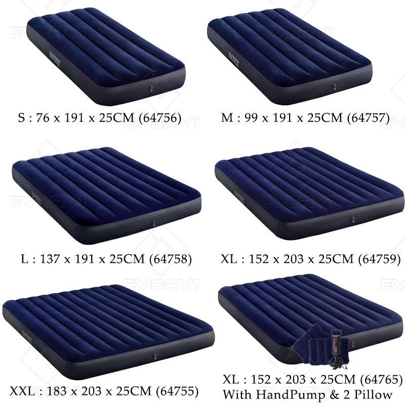 5 Sizes Version 25cm Extra Thick Dura Beam Standard Inflatable Air Bed Air Mattress Tilam Angin