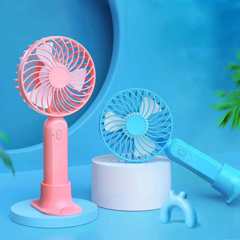 Usb Small Electric Fan Mini Fan Hand-Held Hanging Neck Portable Desktop Charging Fan