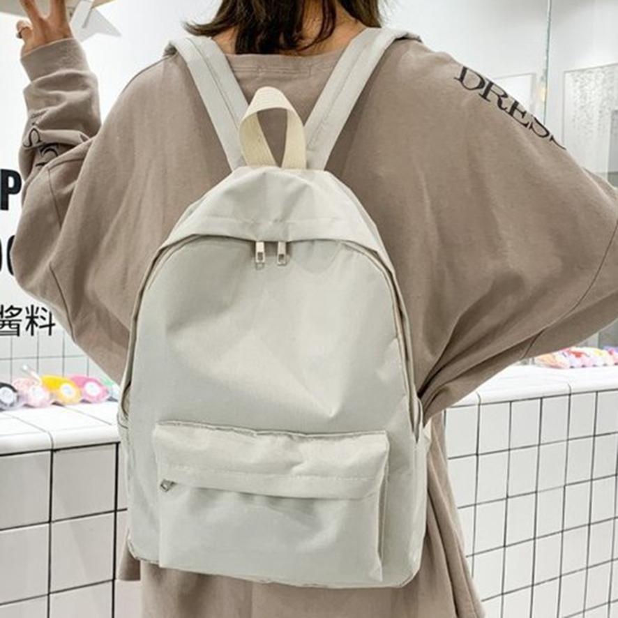 Ladies Backpack Female Summer Model Simple Student Elementary School Bag Double Shoulder Bag