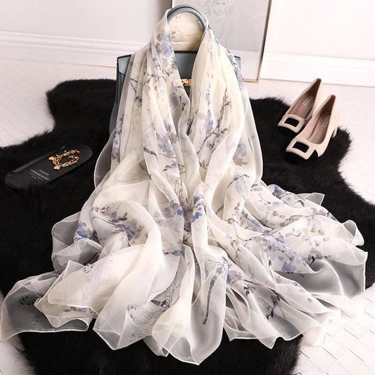 Scarves Women Thin Rural Style Sunscreen Scarf Summer Beach Shawl Wrap