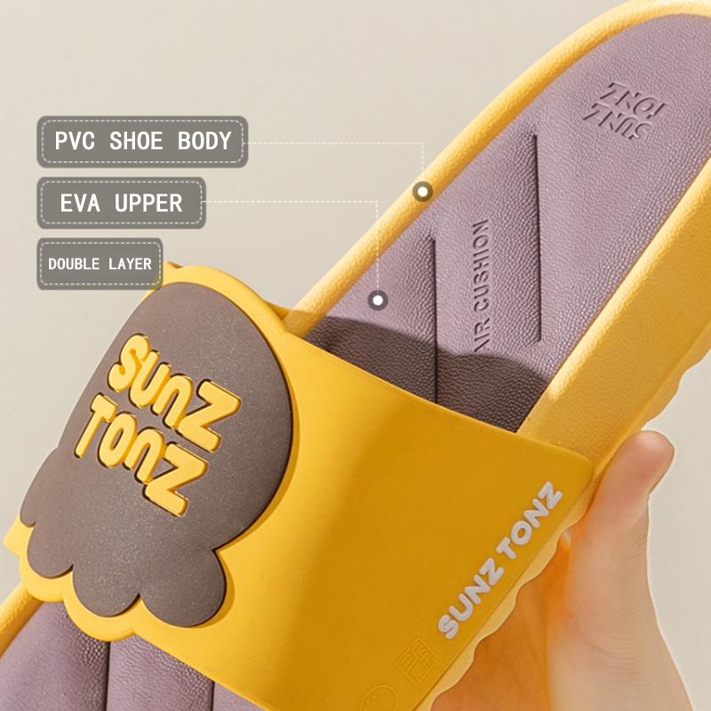 Ladies Bathroom Home Sandals and Slippers Couples Cute Cartoon Non-slip Go Out Slippers Men's Beach Shoes