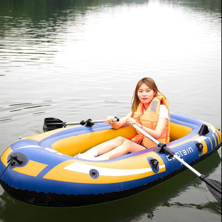 Inflatable Fishing Boat Thickened Inflatable Dinghy Kayak Hovercraft Life-saving Inflatable Boat Net Boat