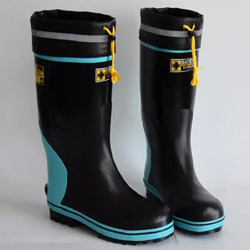 Fashion High Tube Rubber Rain Boots Water Shoes Breathable Non-slip Comfortable Fishing Shoes Outdoor Rubber Shoes