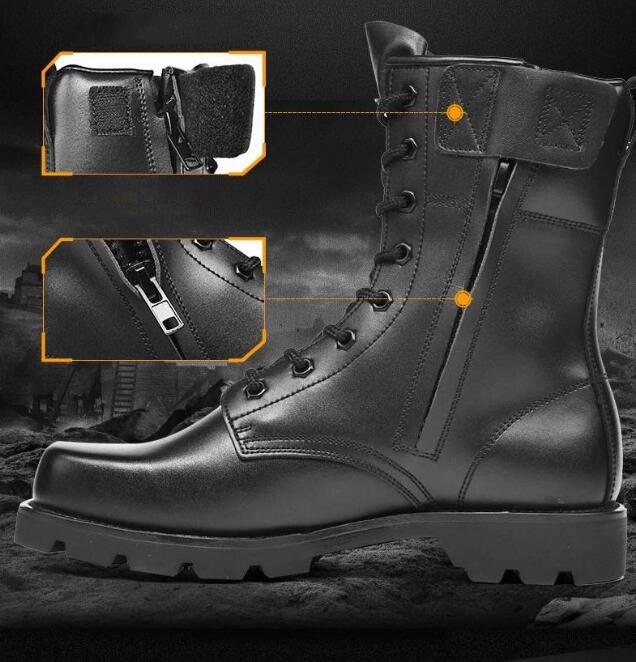 Leather Boots Men's Combat Boots Work Boots High Top Shoes Outdoor Boots Hiking Boots Snow Boots