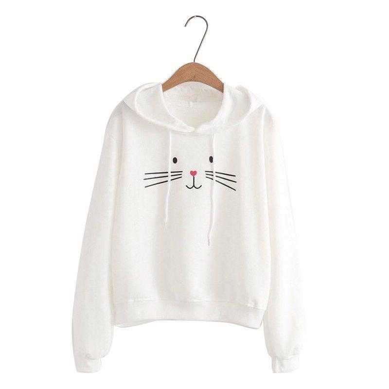 Hooded tops autumn and winter sweater cotton women's sweatshirt wild large size long sleeve warm