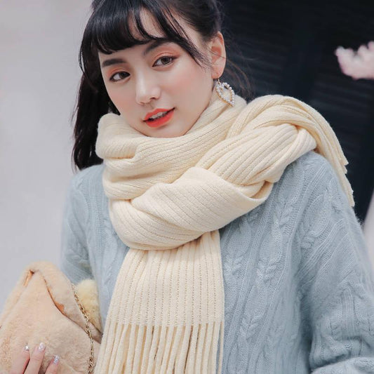 Warm Accessories Women Men Infinity Shawl Knitted Neck Warmer Scarf